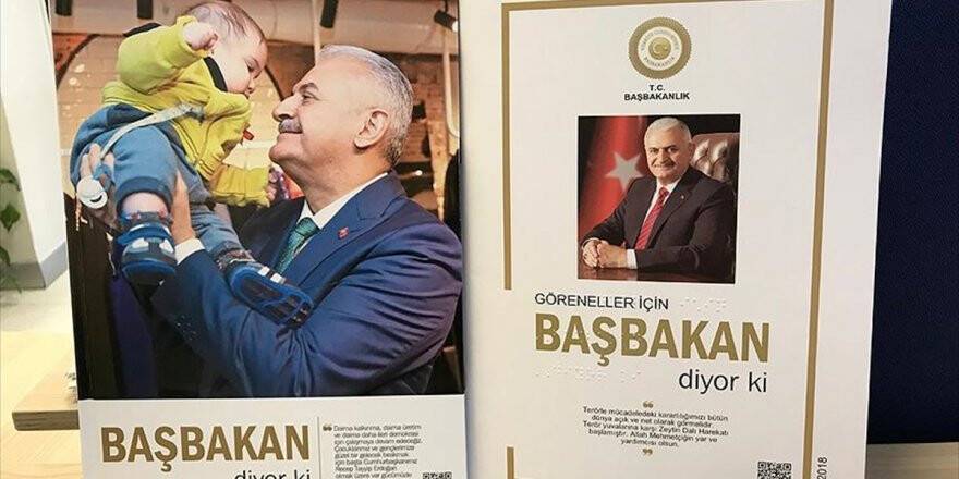 Yıldırım'ın Konuşmaları Görme Engelliler İçin Kitaplaştırıldı