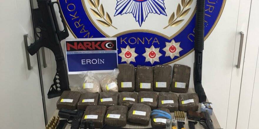 Konya'da uyuşturucu operasyonu: 6 gözaltı