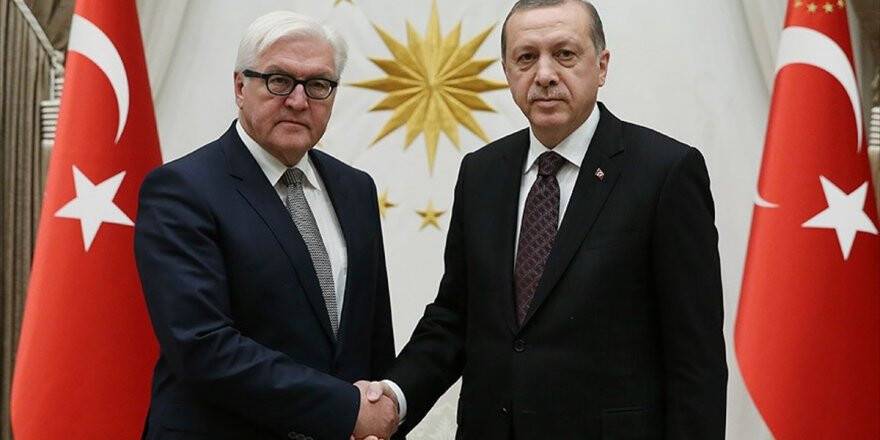 Cumhurbaşkanı Erdoğan İle Almanya Cumhurbaşkanı Steinmeier Görüştü