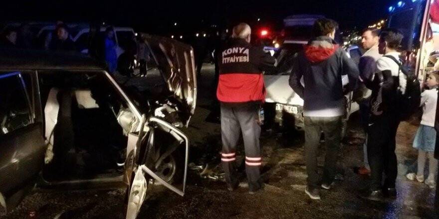 Konya'da trafik kazası: 1 ölü, 3 yaralı 