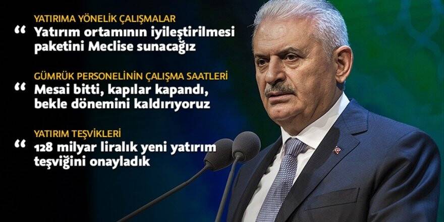 Başbakan Yıldırım: Yatırım Ortamının İyileştirilmesi Paketini Meclise Sunacağız