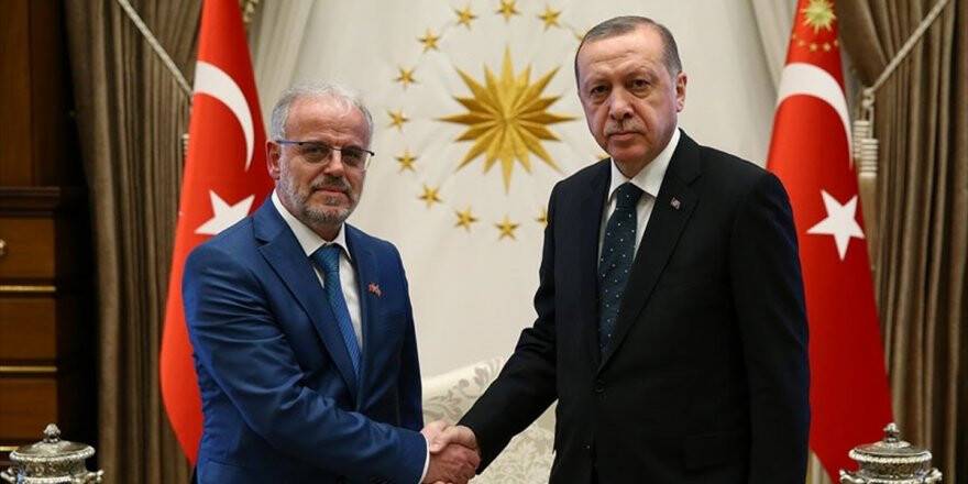 Cumhurbaşkanı Erdoğan, Makedonya Meclis Başkanı Caferi'yi Kabul Etti