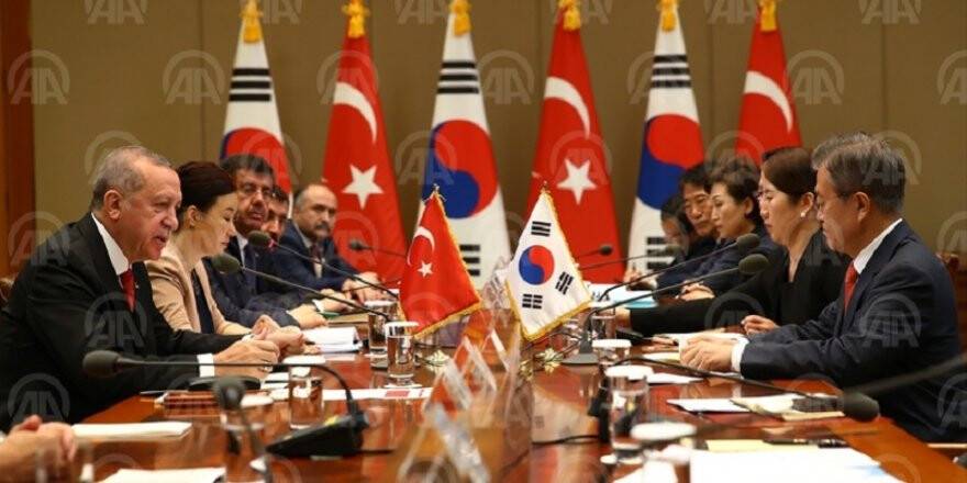 Cumhurbaşkanı Erdoğan Güney Kore'de