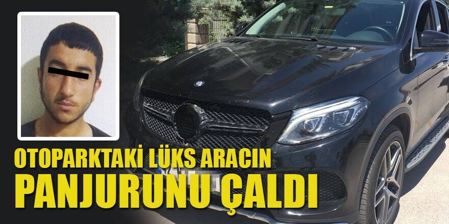 Otoparktaki lüks araçların panjurlarını çalan şüpheli tutuklandı