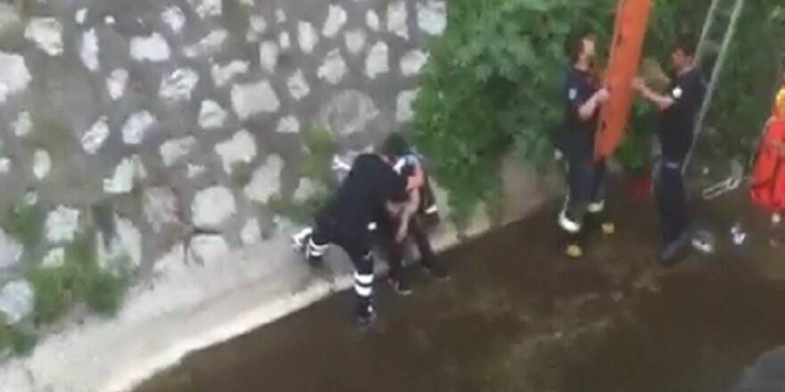 Bursa'da madde bağımlısı genç dereye düştü