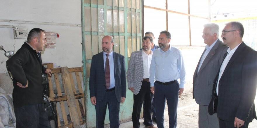 Milletvekili Adayı Ali Sürücü sanayi esnafını ziyaret etti