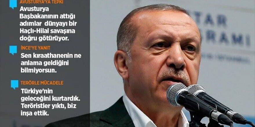 Cumhurbaşkanı Erdoğan'dan Avusturya'ya Tepki