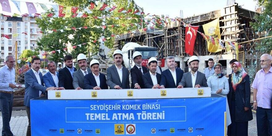 Seydişehir KOMEK binasının temeli atıldı