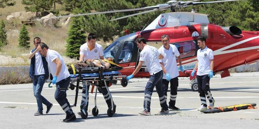 Geçirdiği epilepsi krizi sonrası düşerek yaralandı