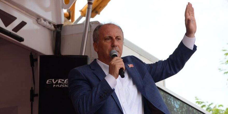 CHP Cumhurbaşkanı adayı İnce: "2.5 milyon Suriyeli daha gelebilir. Eğer gelirlerse yandık"
