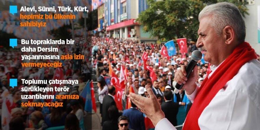 Başbakan Yıldırım: Bir Daha Dersim Yaşanmasına İzin Vermeyeceğiz