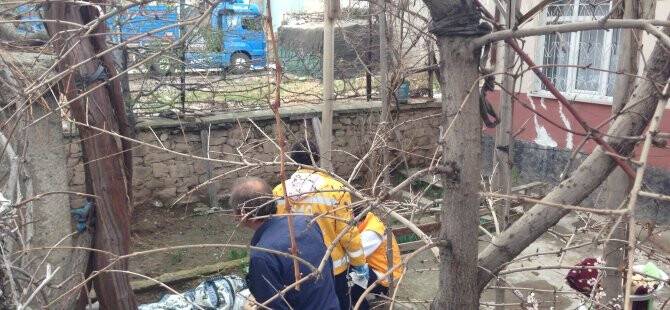 Asma budarken beton zemine düştü