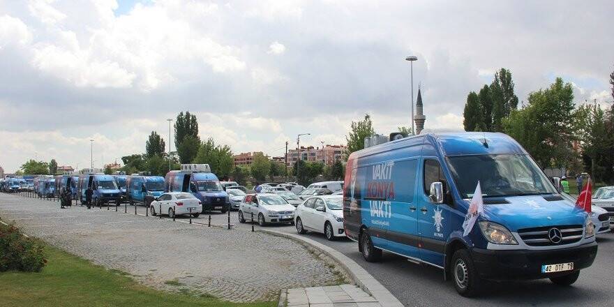AK Parti Konya'dan bin araçlık bayram konvoyu