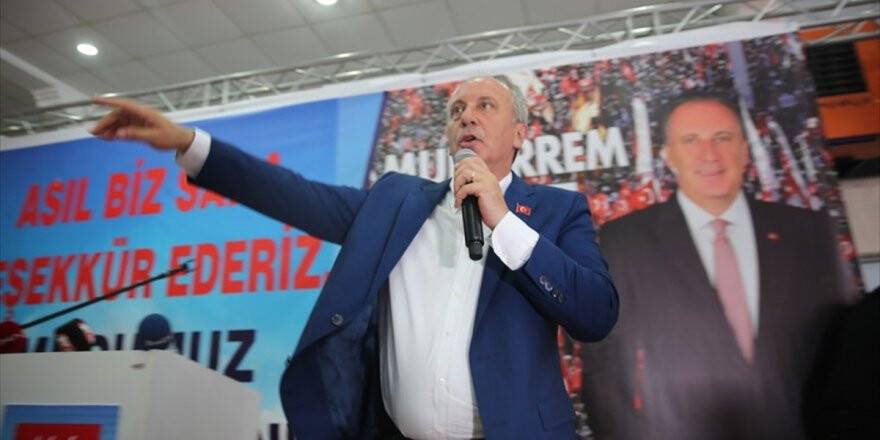 Muharrem İnce: 9 Eylül'de Bir Kampanya Başlatacağı