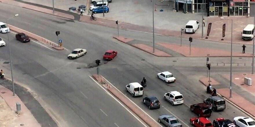 Konya'daki trafik magandaları polisten kaçamadı