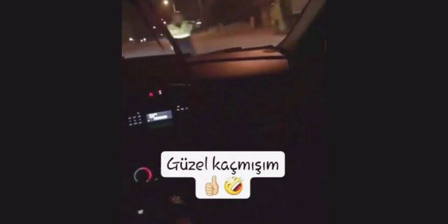 Polisten kaçış videosunu sosyal medyadan paylaşınca yakalandı