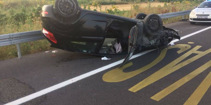 Seydişehir'de Otomobil Devrildi: 2 Yaralı