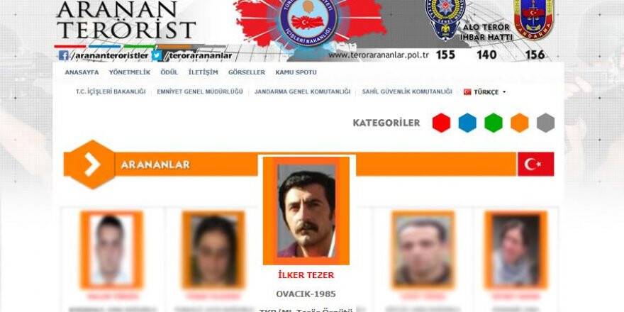 Turuncu listedeki terörist öldürüldü