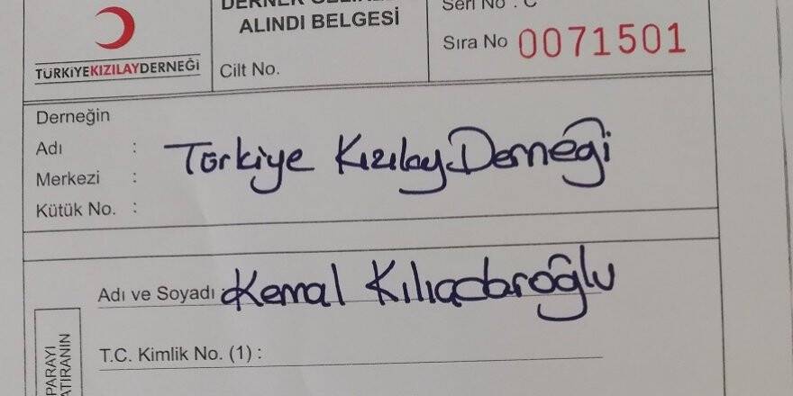 Kılıçdaroğlu, kurban vekaletini Türk Kızılayı'na verdi