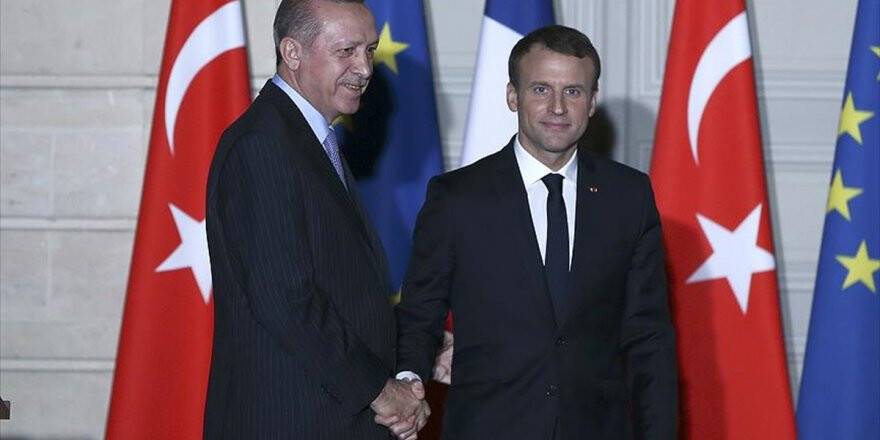 Cumhurbaşkanı Erdoğan İle Macron Görüştü