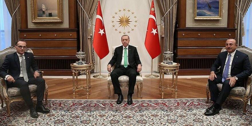 Cumhurbaşkanı Erdoğan Almanya Dışişleri Bakanı Maas'ı Kabul Etti