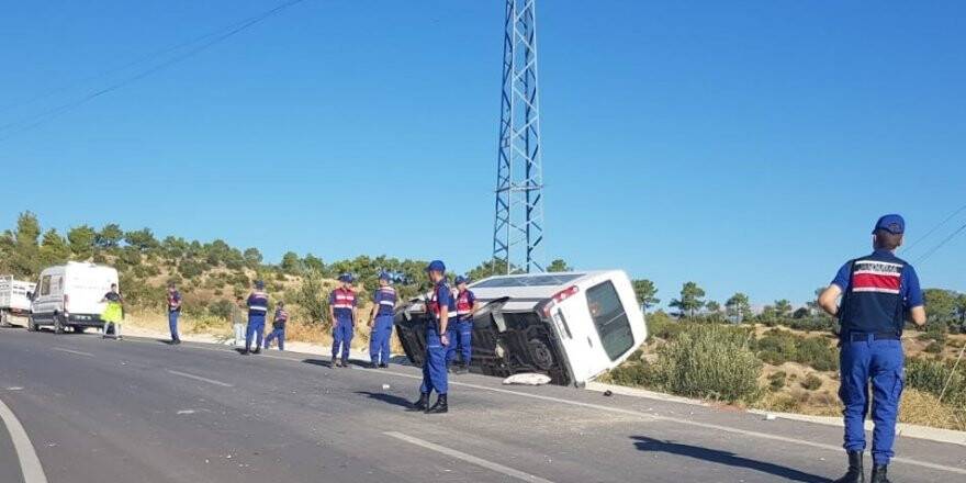 Ermenek’te cenaze dönüşü kaza: 1 ölü, 7 yaralı