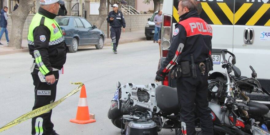 Polislerin yaralandığı kazaya başka araç neden olmuş