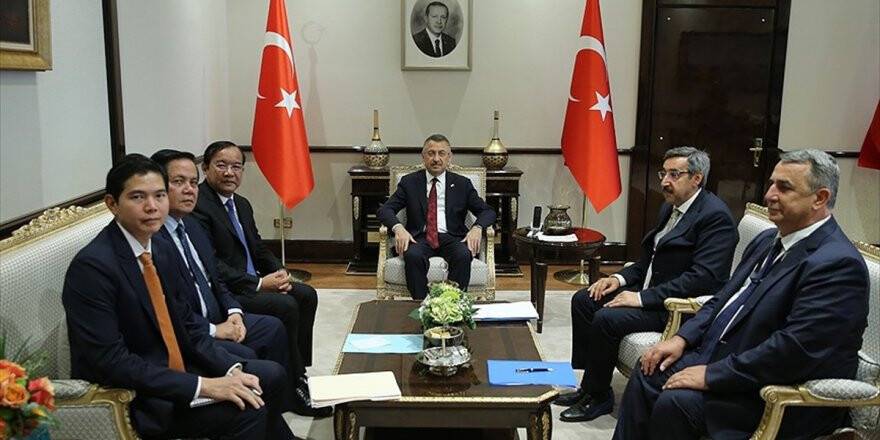 Cumhurbaşkanı Yardımcısı Oktay, Kamboçya Dışişleri Bakanını Kabul Etti