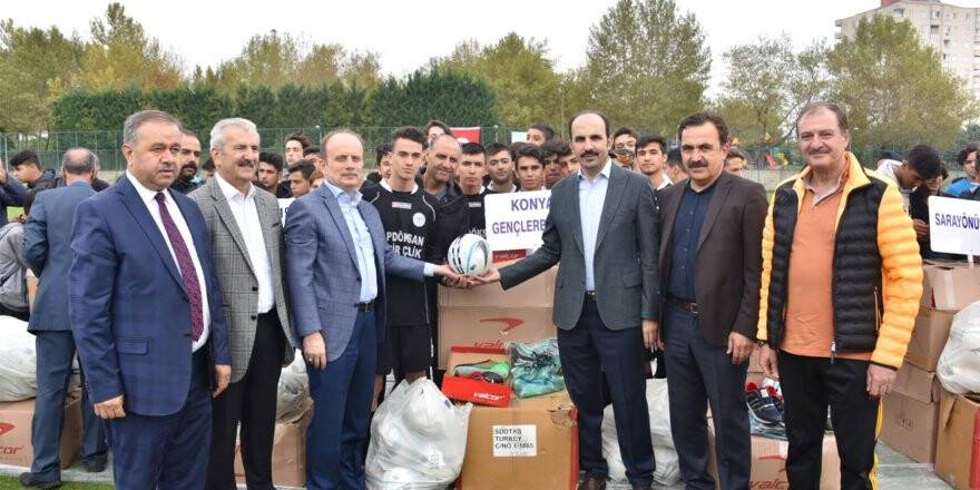 Amatör spor kulüplerine malzeme desteği