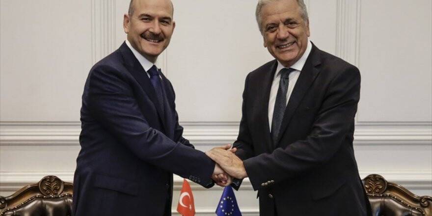 Bakan Soylu, Ab Komiseri Avramopulos'u Kabul Etti