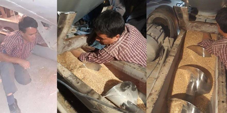 Makineye kolu sıkıştı, elinde sigarayla kurtarılmayı bekledi