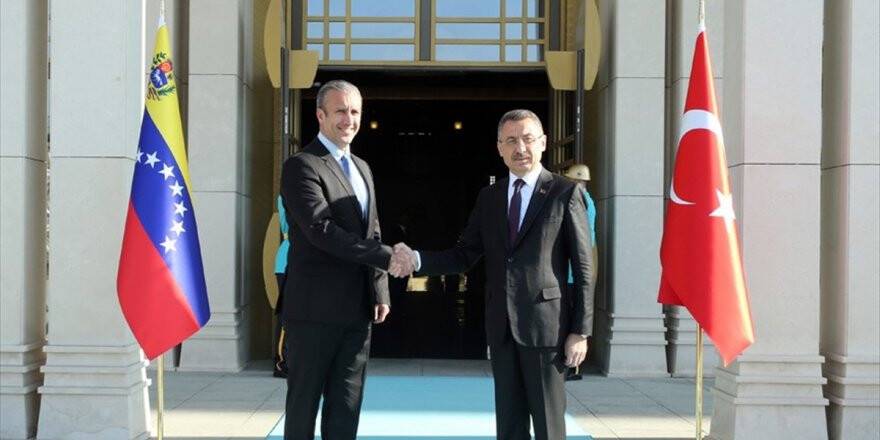 Cumhurbaşkanı Yardımcısı Oktay Venezuelalı Mevkidaşı İle Görüştü