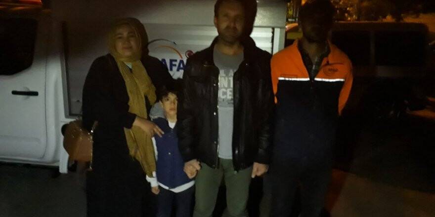 AFAD Konya, dağda mahsur kalan 3 kişiyi kurtardı