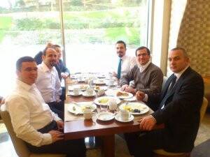 Fatih Örnek ve iş adamları Gönen Otel’de