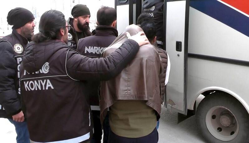 Konya’da uyuşturucu operasyonu: 6 gözaltı