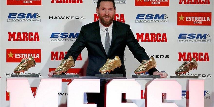 Messi 'Altın Ayakkabı' Ödülünü Aldı
