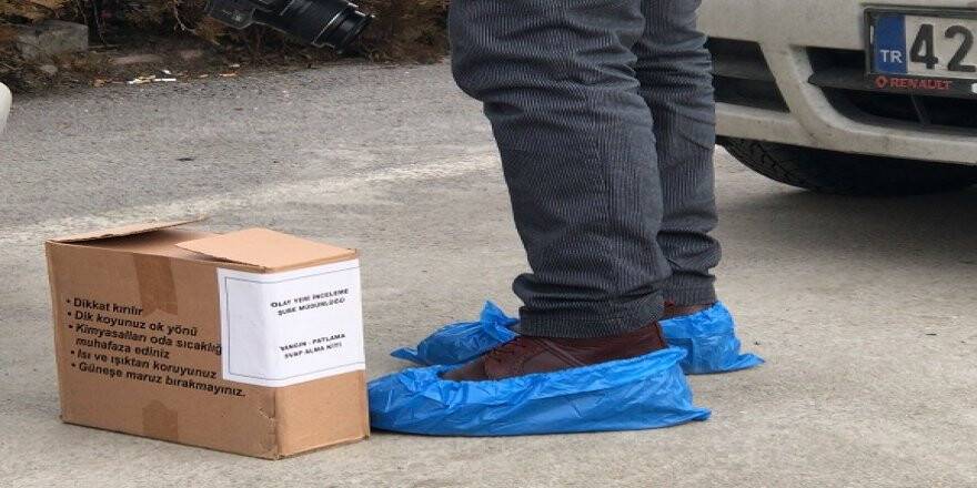 PTT'de patlayan kolide define arama cihazı çıktı