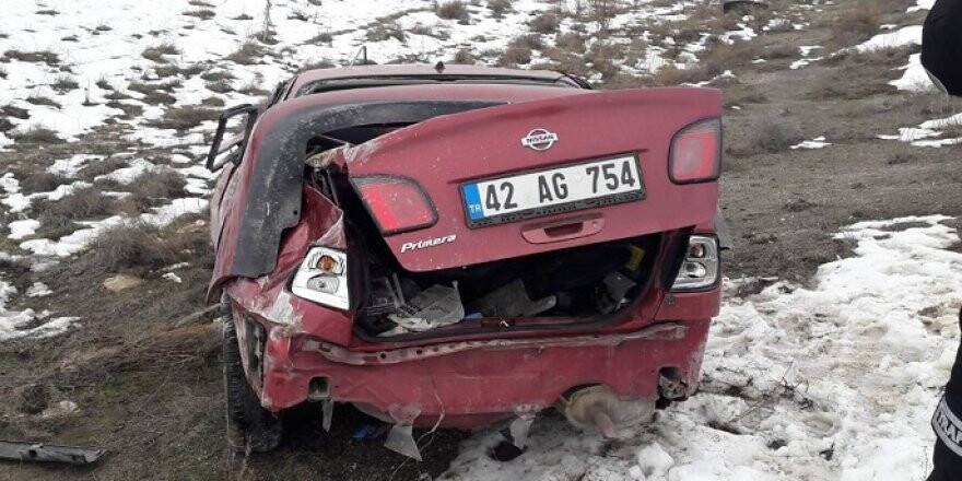 Ereğli'de otomobil takla attı: 3 yaralı