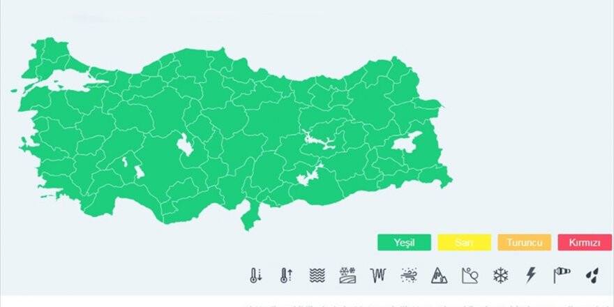 Renk Kodlarıyla Meteorolojik Uyarı Dönemi