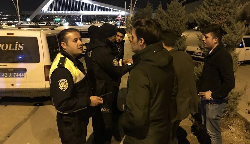 Konya'da drift şovuna 15 bin 30 lira ceza