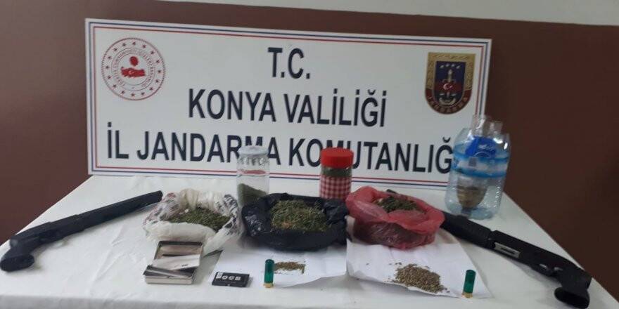 Konya'da Jandarma’dan uyuşturucu operasyonu 