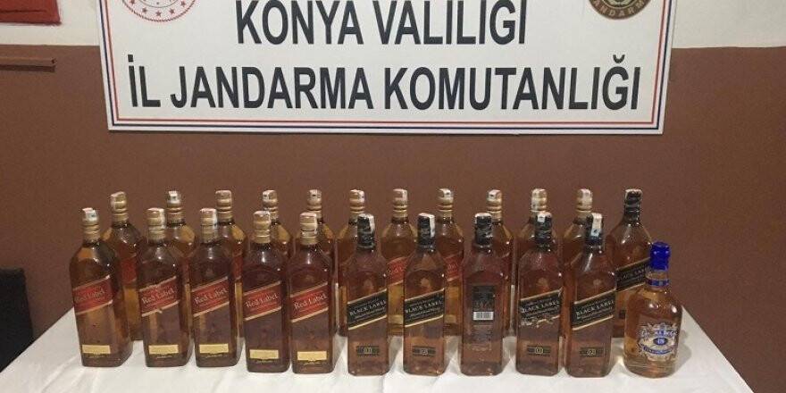 Jandarmadan kaçak içki operasyonu: 2 gözaltı