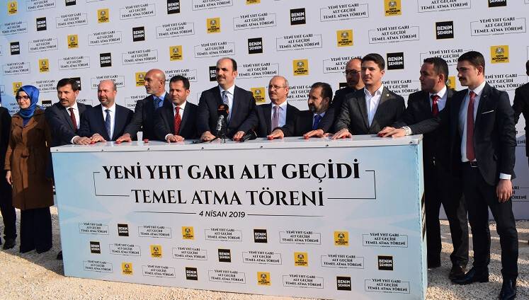 YHT Alt Geçit’in temeli atıldı