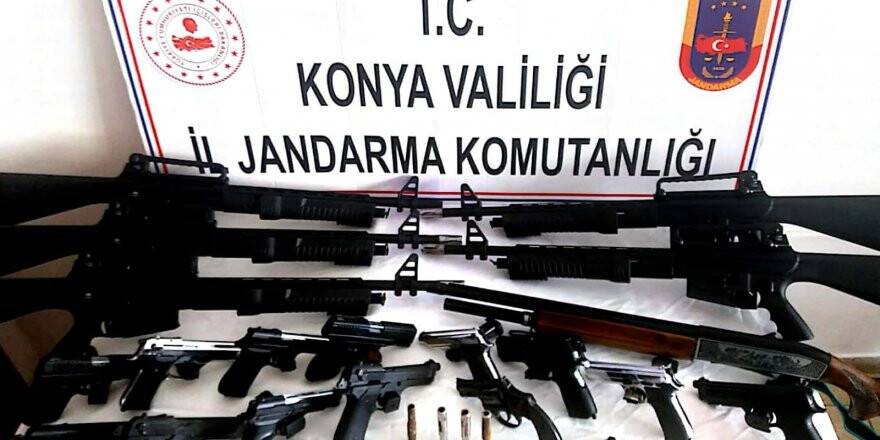 Konya’da Jandarmadan silah operasyonu