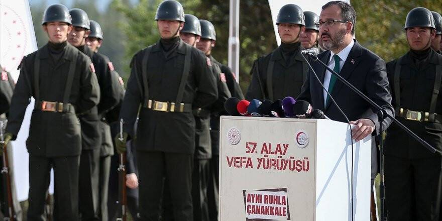 Gençlik Ve Spor Bakanı Kasapoğlu: 57. Alay Kardeşlik Tapusudur