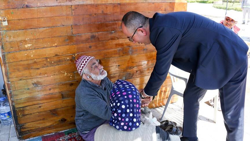 Başkan Kavuş, hobi bahçelerinde vatandaşlara misafir oldu