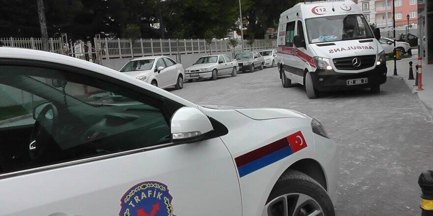 Motosikletten düşen çocuk hastanelik oldu 