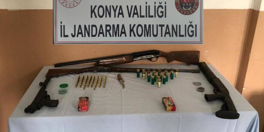 Konya'da Ruhsatsız Silah Operasyonu