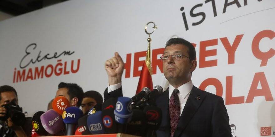 İmamoğlu: İstanbulumuza bugünkü seçimin neticeleri hayırlı olsun