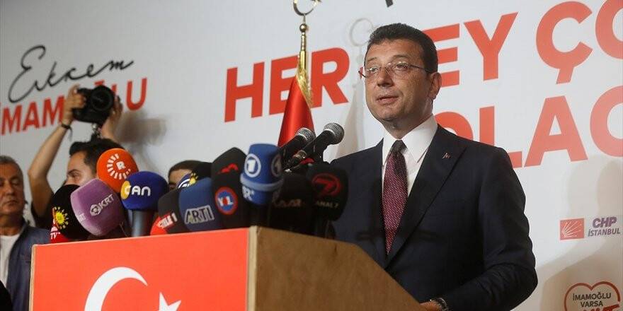 İmamoğlu: İstanbulumuza Bugünkü Seçimin Neticeleri Hayırlı Olsun